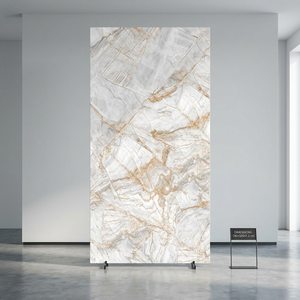 Large Format Claudia Onyx <b>White</b> High <b>Gloss</b> Porcelain Sintered Stone Slabs 1600x3200mm 12mm for Luxury <b>Dining</b> & Bedroom Interiors - Product Image 5