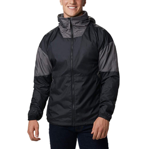 Veste coupe-vent à capuche pour homme, colorée, légère, imperméable, zippée, pour course à pied et sports de plein air, vente en gros OEM - Product Image 3