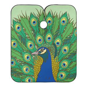 Capes de coiffure Saaqaans Enterprises en pongé, imperméables, antistatiques, taille ajustable, avec logo personnalisé par sublimation - Product Image 1