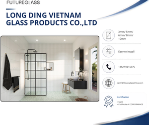 ประตูห้องอาบน้ำกระจกสี่เหลี่ยมทันสมัย FUTUREGLASS แบบเลื่อนเปิด ดีไซน์รักษ์โลก ทำความสะอาดง่าย เหมาะสำหรับห้องน้ำในโรงแรม - Product Image 1