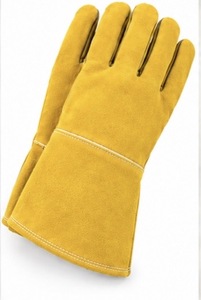 Gants de soudage TIG MIG avec doublure en cuir de vachette et polaire, protection contre les éclaboussures de métal fondu, type A, design personnalisable - Product Image 3