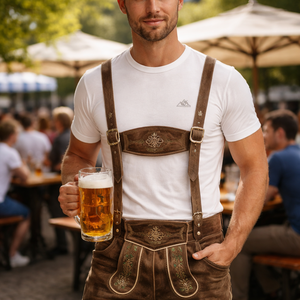 Wholesale Oktoberfest Leather <b>Pants</b> - Custom Designs for Men | OEM Manufacturer of Leather Trousers - Product Image 6