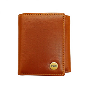 Portefeuille homme fin en cuir véritable, anti-RFID, avec fenêtre d'identification, durable, sans fermeture éclair, pratique, petit porte-cartes de voyage - Product Image 1