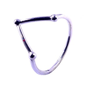Bague minimaliste géométrique en argent sterling 925 unisexe pour un usage quotidien - Product Image 2