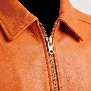 Chaqueta de cuero para hombre NAI-0457A, estilo recto, a la venta al por mayor, ropa de protección para motociclistas, color personalizado. - Product Image 4