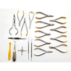 PISSCO Orthodontic Dental <b>Instrument</b> Kit Orthodontic Pliers Set Dental Implant <b>Instrument</b> Kit Orthodontic Surgical <b>Instruments</b> - Product Image 3
