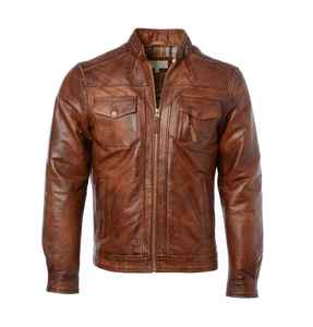 Wholesale Price Men's <b>Genuine</b> Leather Jacket Plus Size Available Premium Quality Waterproof Eco-Friendly Winter - Product Image 1