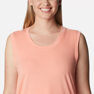 OEM Service Wholesale Custom Logo High Quality Sleeveless Women's Tank <b>Tops</b> Polyester/Cotton Plain <b>White</b> Knit Anti-shrink Sports - Product Image 6