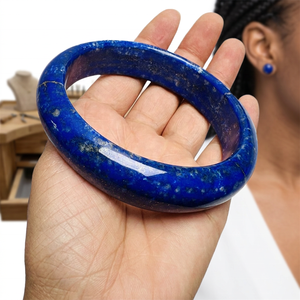 Bracelets en Lapis Lazuli Poli Naturel de Haute Qualité, Pierres de Guérison, Bijoux en Pierres Semi-Précieuses - Product Image 4