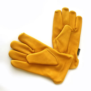 Heavy Duty High Quality Durable Split Cowhide Leather <b>Driver</b> <b>Gloves</b> Hands Protecting Construction Safety Driving Working <b>Gloves</b> - Product Image 5