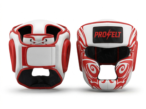 Heavy Duty Screen Printed Full Face Boxing Headgear MMA Protective Sparring Helmet <b>Adjustable</b> Kickboxing Training head Guards - Product Image 3