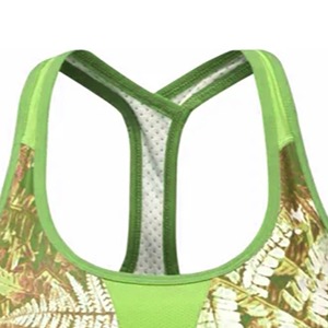 Sujetador deportivo para mujer al por mayor, top de fitness para correr y yoga, sujetador deportivo de alta sujeción con espalda cruzada y tiras, diseño de sublimación para mujer - Product Image 5