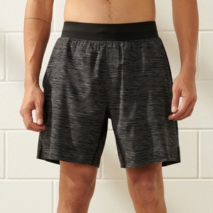 Mens Workout Athletic Cargo Shorts Front Logo Spandex/Polyester Canvas Fabric Quick Dry Mid Waist Drawstring Closure Formal - Product Image 5