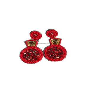 Pendientes de aro de moda hechos a mano con cuentas de semillas, personalizados, superventas, para regalos y fiestas - Product Image 1