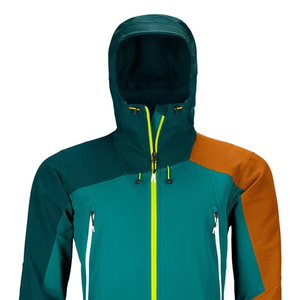 Men's Hooded Color Block Puffer <b>Jacket</b> <b>Waterproof</b> <b>Winter</b> Sporty Polyester Regular Length Zipper Closure Men Windbreaker <b>Jacket</b> - Product Image 2