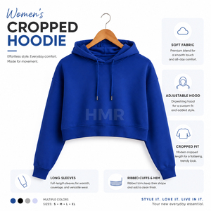 เสื้อฮู้ดครอป HMR Sorority Sisterhood ผลิตจากผ้าระบายอากาศได้ดี ดีไซน์ทันสมัยและสวมใส่สบาย - Product Image 6