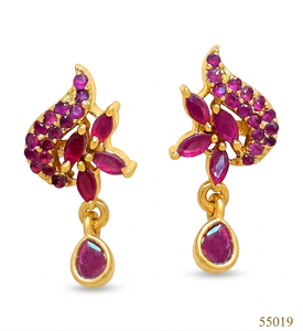 Pendientes de cristal/diamantes de imitación con corte ovalado de MOLL JEWELLERS, joyería moderna chapada en oro/plata para mujer 55019 - Product Image 3