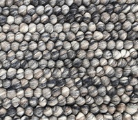 Tapis artisanal à poils longs résistant aux taches – Tapis en laine moelleuse tissée avec envers antidérapant pour chambre et salon