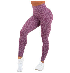 เลกกิ้งพิมพ์ลายแบบซับลิเมชั่น เอวสูง ตัดเย็บตามสั่งสำหรับผู้หญิง ออกกำลังกาย โยคะ วิ่ง ผ้าถัก ยืดหยุ่น สีสันสดใส - Product Image 1