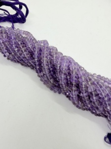 Natural Purple <b>Amethyst</b> Faceted Rondelle Beads 16 Inch Strand Gemstone Jewelry Making Supplies Wholesale - Product Image 5