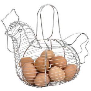 Porte-œufs moderne et coloré en fil de fer noir, panier à œufs en métal pour la maison, la cuisine, le rangement des légumes et des fruits - Product Image 5