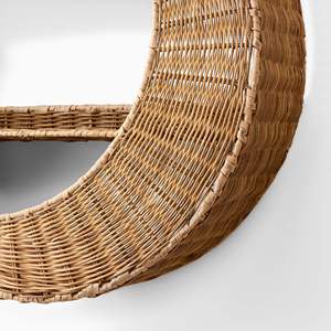 Estante de Pared de Diseño Rústico Sisu Handicraft para Decoración Infantil con Forma de Luna Flexible Hecho en Vietnam de Ratán Precio al por Mayor - Product Image 3