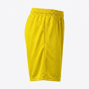 Shorts d'entraînement de football pour hommes, noirs, taille élastique, séchage rapide, logo imprimé par transfert thermique - Product Image 3
