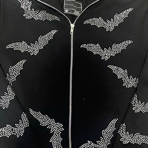 Sudadera con Capucha de Diamantes de Imitación, Estilo Casual Brillante, Cortavientos, Sudadera Brillante para Hombre, Moda de Invierno, Sudadera con Brillo - Product Image 5