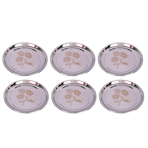 Platos Desechables de Acero para Servir Arroz, Diseño Clásico Pintado a Mano, para Bodas, Hechos con Materiales de la Más Alta Calidad - Product Image 4