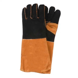 Guantes de Seguridad Reforzados de Cuero Vacuno de Primera Calidad, Antivibración, Resistentes al Calor y Chispas, para Trabajo Pesado, 11 oz, para Soldadura y Bomberos - Product Image 5