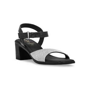 Sandalias de tacón formal negro PU0285 - Product Image 2