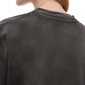 เสื้อยืดโอเวอร์ไซส์แขนสั้นดีไซน์ใหม่ ผ้าคอตตอน 100% น้ำหนัก 280 กรัม สไตล์สตรีทแวร์ ล้างสีแบบวินเทจ พิมพ์ลายตามสั่ง - Product Image 5