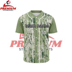 Maillot de baseball personnalisé par sublimation, manches courtes, respirant, séchage rapide, 100% polyester, service OEM ODM, couleur unie - Product Image 6