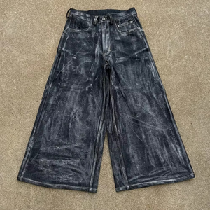 DCY Manufacturers for Customs Clothes <b>Embroidered</b> Pocket <b>Jeans</b>,Custom Streetwear <b>Jeans</b>,Black Denim <b>Jeans</b> Men Baggy - Product Image 2