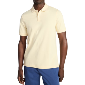 Camisa Polo Azul Slim Fit para Hombre, Camisa Polo Casual de Manga Corta, Etiqueta Personalizada, 100% Algodón Mercerizado, Camisa Polo al por Mayor - Product Image 2