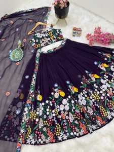 LEHENGA CHOLI, ROPA INDIA DE BOLLYWOOD PARA FIESTAS Y BODAS, ESTILO PAQUISTANÍ, LISTA PARA USAR - Product Image 4
