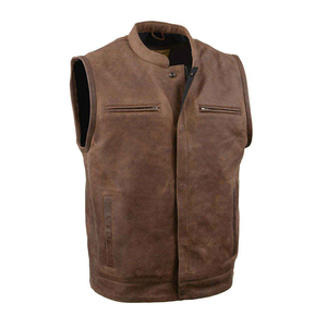 Fabricación por Contrato de Chalecos de Cuero con Servicio de Diseño Personalizado para las Industrias de Motociclismo y Moda con la Mejor Calidad - Product Image 5