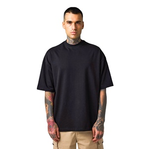 Streetwear T-shirts à col rond et à épaules tombantes T-shirts pour hommes de qualité supérieure T-shirts pour hommes personnalisés à manches courtes T-shirts confortables pour hommes - Product Image 1