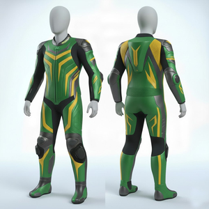 Traje de carreras de karts para niños, a prueba de viento, talla grande, unisex, de cuero genuino, chaquetas de motocicleta - Product Image 5