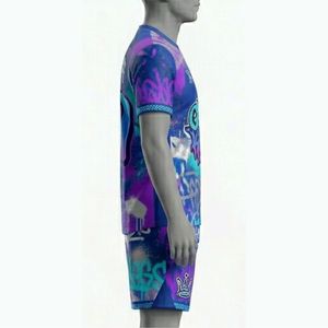 Conjunto de Camiseta de Fútbol para Hombre Graff Kings, Impresión Sublimada, Secado Rápido, Cuello Redondo, Manga Corta, Uniforme de Fútbol, Corte Regular, para Todas las Temporadas - Product Image 4