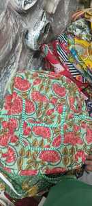 Cotton Storage <b>Bag</b> With Floral Pattern 100x80cm <b>Foldable</b> Compression Type For Bedroom Use - Product Image 3