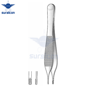 Pinzas Adson-Brown para Tejidos y Agarre, 12 cm / 4-3/4 Pulgadas, con 7x7 Dientes, Instrumento Quirúrgico de Acero Inoxidable para Sujetar Tejidos - Product Image 4