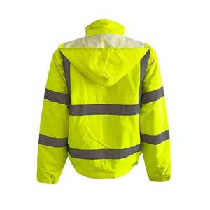 Veste de sécurité réfléchissante haute visibilité pour hommes, imperméable, en polyester, vêtements de travail, softshell, haute visibilité, pour la construction - Product Image 4