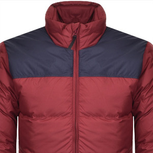 Chaqueta de Invierno para Hombre, con Bloques de Color, Cuello Alto, Resistente al Viento, Relleno de Poliéster, Estilo Casual para Exteriores, Corte Regular - Product Image 4