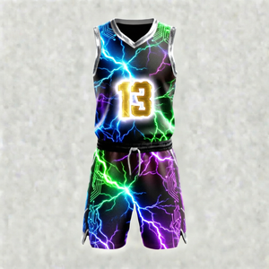 Uniforme de Baloncesto Sublimado Personalizado, Conjunto de Camiseta y Pantalones Cortos con Impresión Completa para Identidad de Equipo y Eventos Deportivos Promocionales - Product Image 6