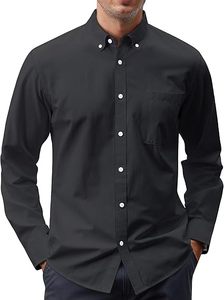Camisa Oxford de Algodón 100% para Hombre, Casual, Cuello Clásico, Talla Grande 7XL, Estampado Ecológico de Moda, Manga Larga - Product Image 3