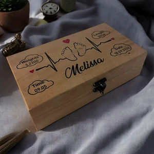 Boîte en bois de pin gravée au laser sur mesure, boîte en bois naturelle gravée au laser, boîte à bijoux, boîte de rangement, accessoire de loisirs créatifs en gros - Product Image 1