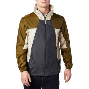 Conjunto de Chaqueta y Pantalón Cortavientos con Bloques de Color, Resistente al Agua, para Entrenamiento Físico, Aventuras al Aire Libre, Gimnasio y Senderismo - Product Image 1