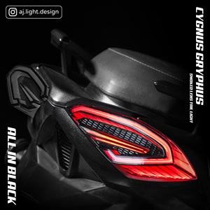 CygnusX <b>Rear</b> <b>Light</b> AJ <b>Light</b> Design LED Black Taillight Motorcycle Lighting Upgrade Retrofit Accessory High Quality 12Mo Warranty - Product Image 2