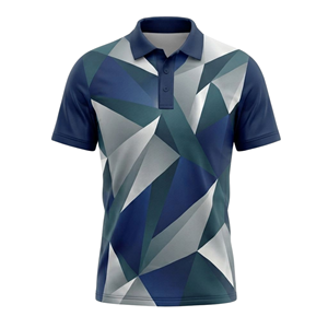 High Quality CUSTOMIZED Men's Geometric Pattern Polo Shirt Sublimation Print OEM ODM Breathable <b>Athletic</b> Golf Sportswear - Product Image 1